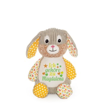 Plüschtier Hase mit Namen